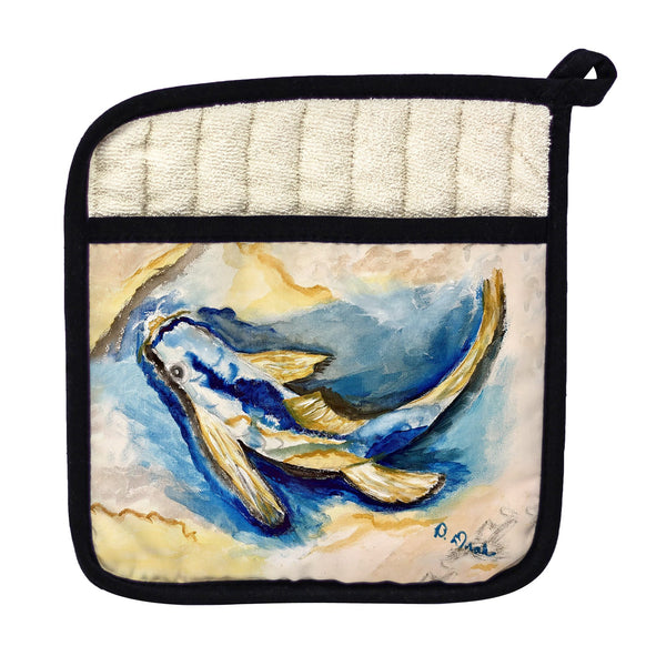 Golden Koi Pot Holder