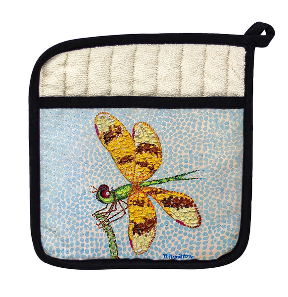 Google Eye Dragonfly Pot Holder