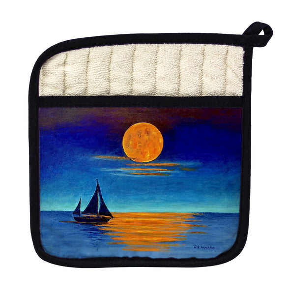 Moon Light Sailing Pot Holder