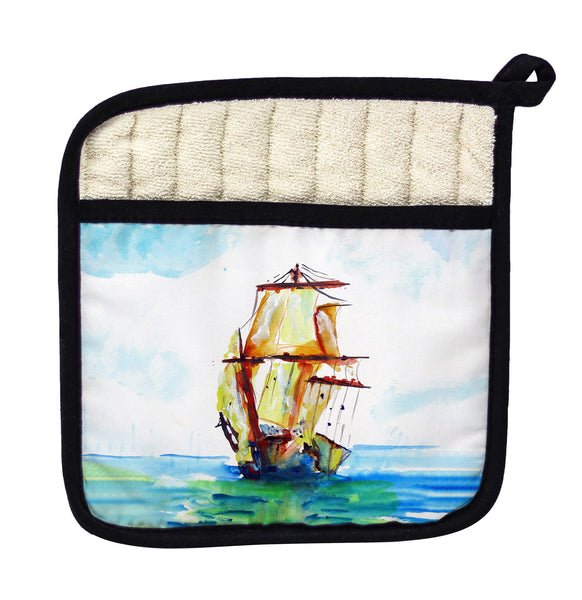 Tall Ship Pot Holder