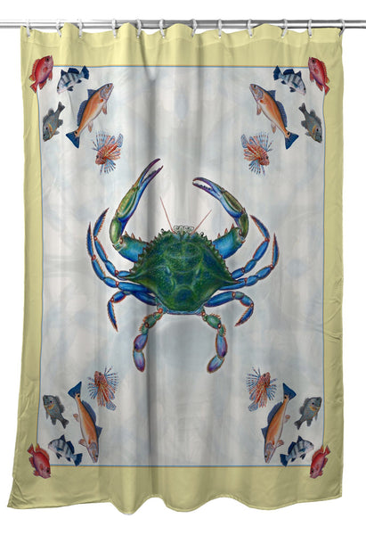 Blue Crab - Male Shower Curtain