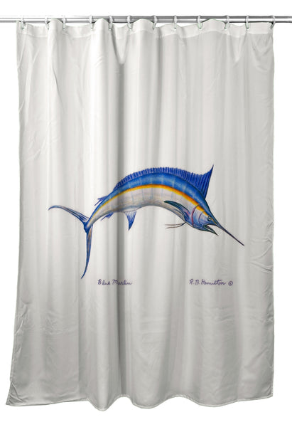 Blue Marlin Shower Curtain