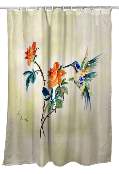 Hummingbird & Rose Shower Curtain