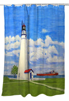 Fort Gratiot Lighthouse, MI Shower Curtain