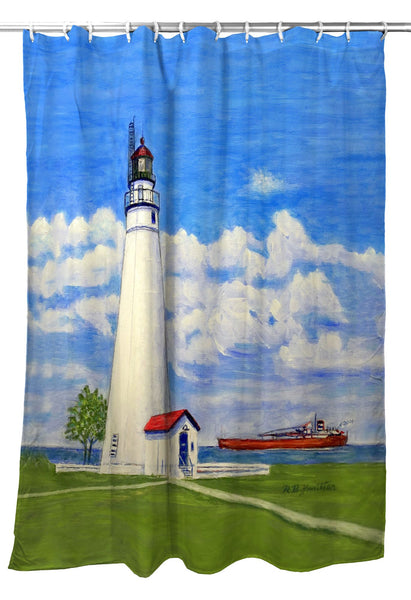 Fort Gratiot Lighthouse, MI Shower Curtain