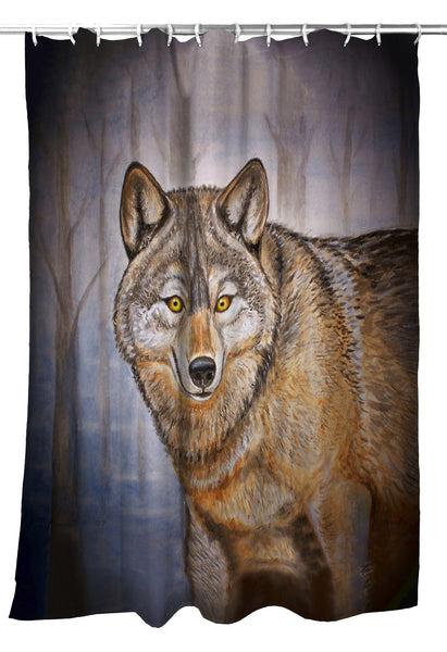 Grey Wolf Shower Curtain