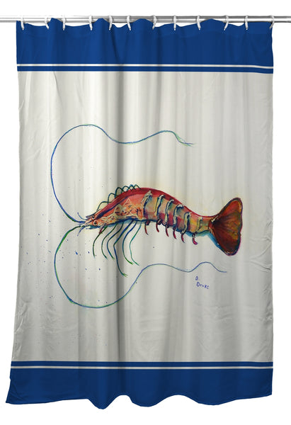 Betsy's Shrimp Shower Curtain