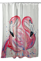 Funky Flamingos Shower Curtain