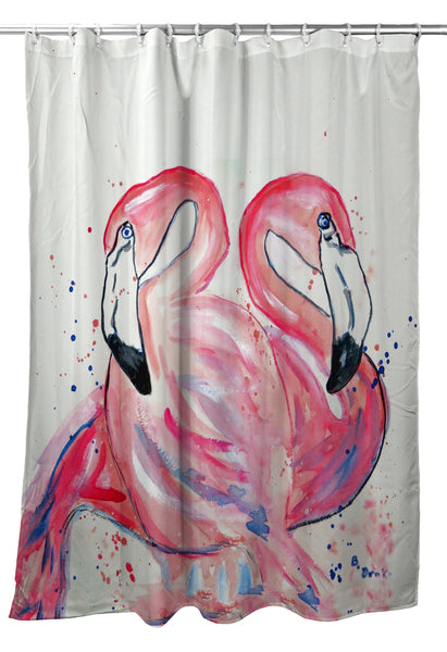 Funky Flamingos Shower Curtain