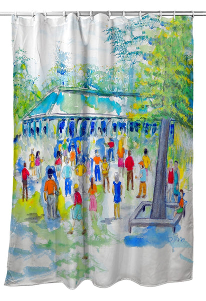 Pavilion Crowd Shower Curtain