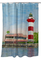 Hubble Head, ME Lighthouse Shower Curtain