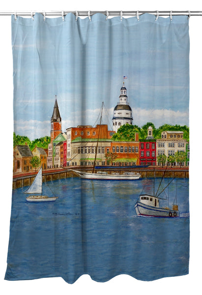 Annapolis City Dock, MD Shower Curtain