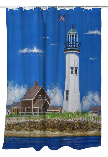Scituate MA Lighthouse Shower Curtain