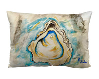 Oyster & Pearl Suede Indoor Zippered Pillow