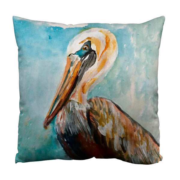 Pelican Profile Suede Indoor Zippered Pillow