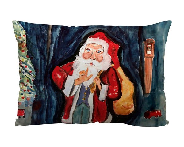 Santa Gifts Suede Indoor Zippered Pillow