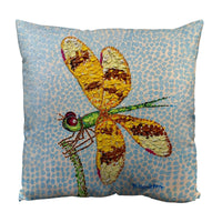 Google Eye Dragonfly Suede Indoor Zippered Pillow