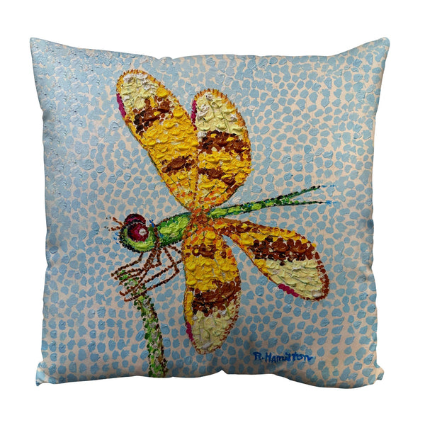 Google Eye Dragonfly Suede Indoor Zippered Pillow