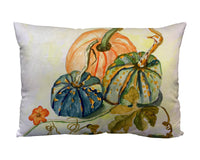 Pumpkin & Gourds Suede Indoor Zippered Pillow