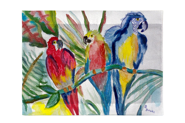 Parrot Family Outdoor Wall Hanging 24x30