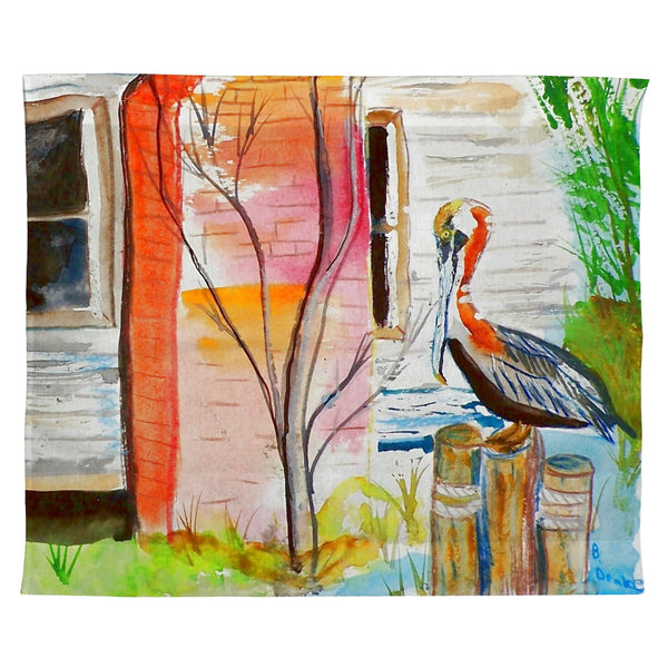 Betsy's Pelican Outdoor Wall Hanging 24x30