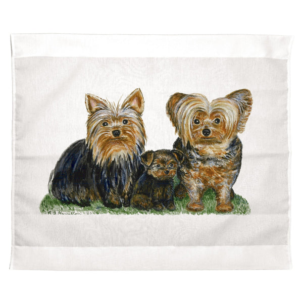 Yorkies Outdoor Wall Hanging 24x30