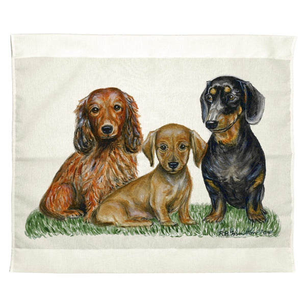 Dachshunds Dogs Outdoor Wall Hanging 24x30