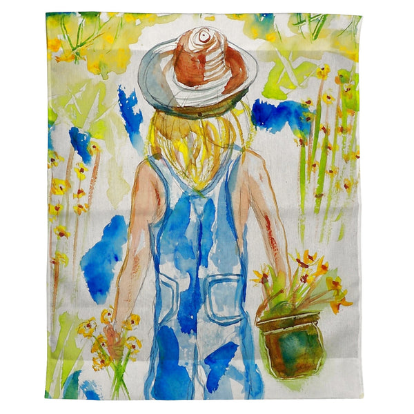 Garden Girl Outdoor Wall Hanging 24x30
