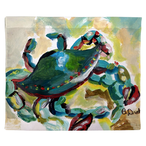 Colorful Crab Outdoor Wall Hanging 24x30