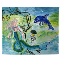 Mermaid & Jellyfish Outdoor Wall Hanging 24x30