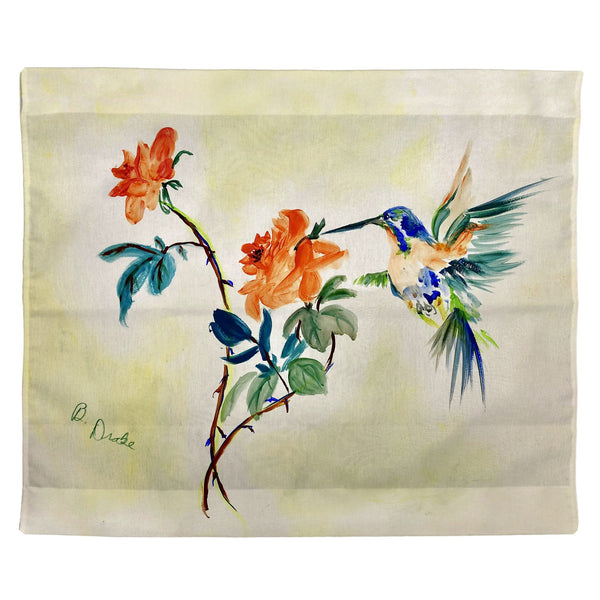 Hummingbird & Rose Outdoor Wall Hanging 24x30