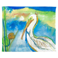 White Pelican Outdoor Wall Hanging 24x30