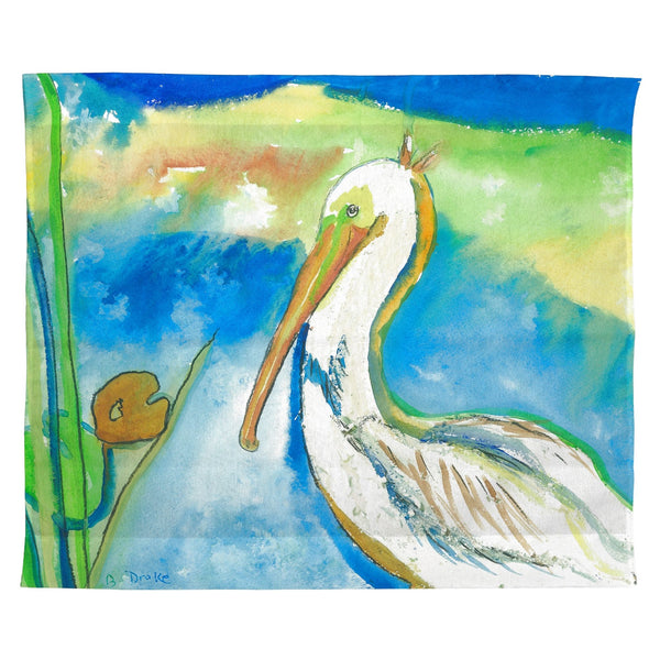 White Pelican Outdoor Wall Hanging 24x30