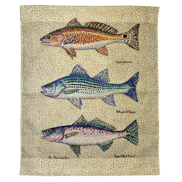 Creek Fish Outdoor Wall Hanging 24x30