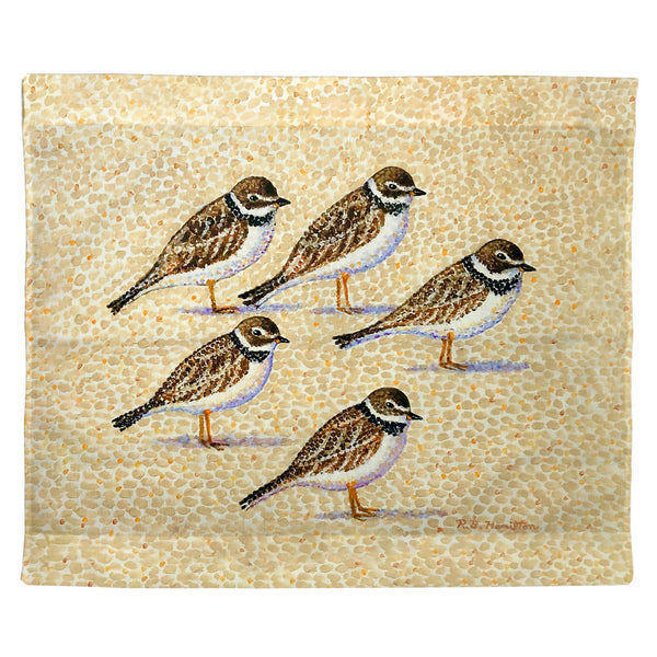 Five Sandpipers Outdoor Wall Hanging 24x30