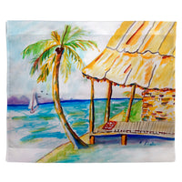 Palms & Hut Outdoor Wall Hanging 24x30