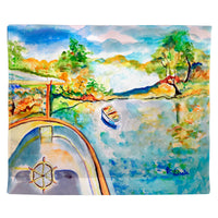 Boat View Outdoor Wall Hanging 24x30