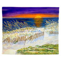 Sea Oats Moonrise II Outdoor Wall Hanging 24x30