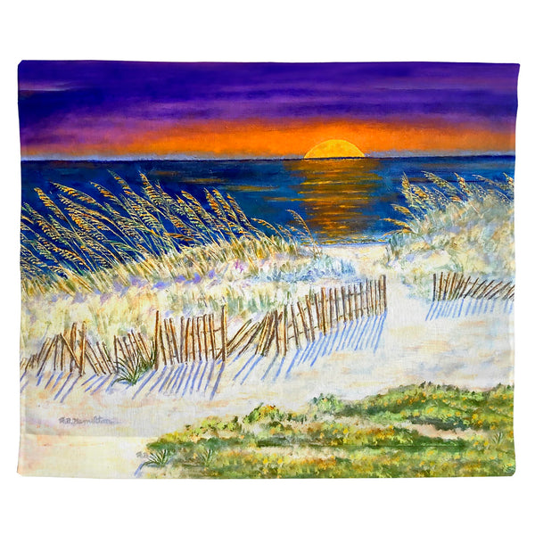 Sea Oats Moonrise II Outdoor Wall Hanging 24x30
