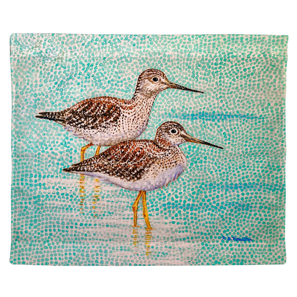 Yellow Legs Sandpipers Outdoor Wall Hanging 24x30