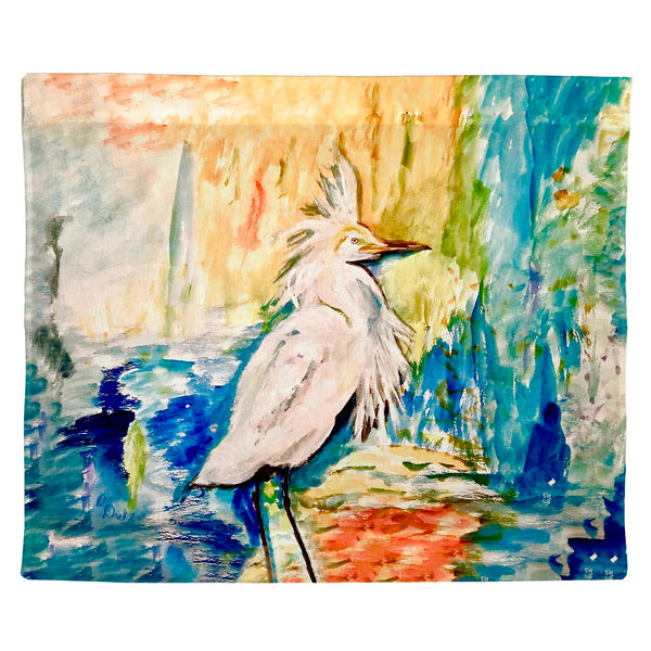 Wild Egret Outdoor Wall Hanging 24x30