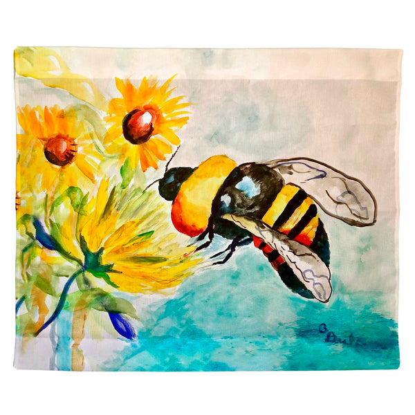 Bee & Flower Outdoor Wall Hanging 24x30