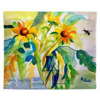 Sunflowers & Bee Outdoor Wall Hanging 24x30
