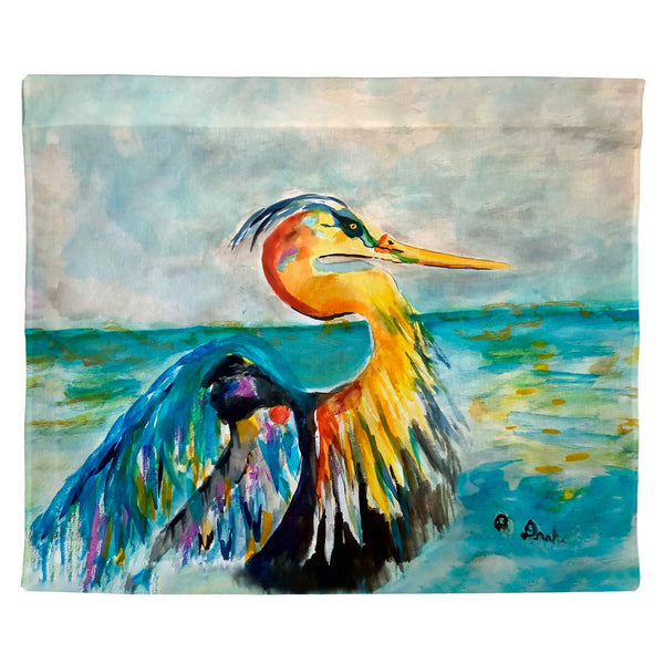Blue Heron Colors Outdoor Wall Hanging 24x30