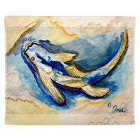 Golden Koi Outdoor Wall Hanging 24x30