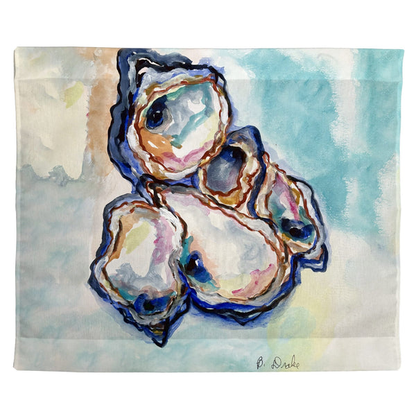 Five Oysters Outdoor Wall Hanging 24x30