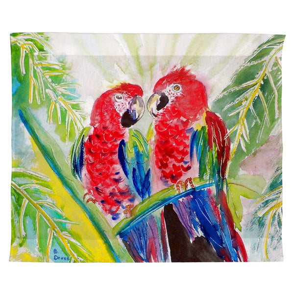 Two Parrots Outdoor Wall Hanging 24x30
