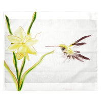 Yellow Hummingbird Outdoor Wall Hanging 24x30