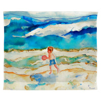Boy and Ball Outdoor Wall Hanging 24x30