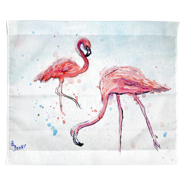Betsy's Flamingos Outdoor Wall Hanging 24x30